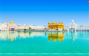 Divine view of Gurudwara Sri Harmandir Sahib - meaning abode of God